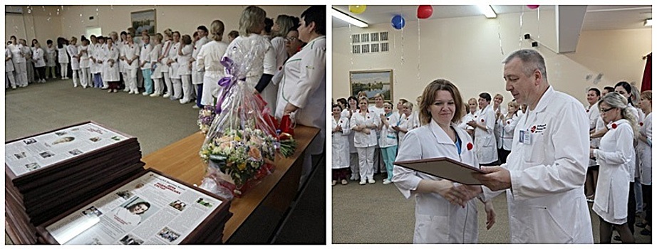 В ГКБ имени Вересаева в САО поздравили медсестер и акушерок с профессиональными праздниками
