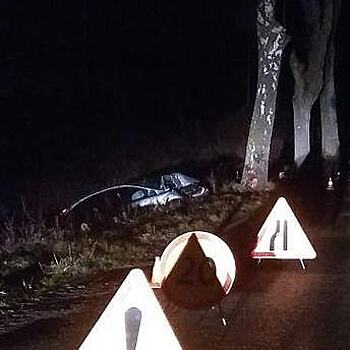 В Багратионовском районе Ford врезался в дерево, пострадал водитель