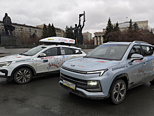 Участников автопробега «100 000 километров возможностей» встретили в Новосибирске