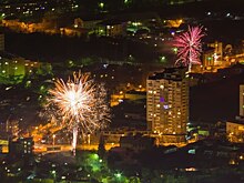 Видео новогоднего Пятигорска с высоты птичьего полета набирает популярность в соцсетях