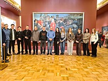 Молодые сотрудники УВД по ЮЗАО на выставке живописи «Образ Москвы в русском искусстве»