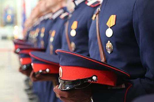 В Новочеркасске встретили парадный расчёт донских казаков