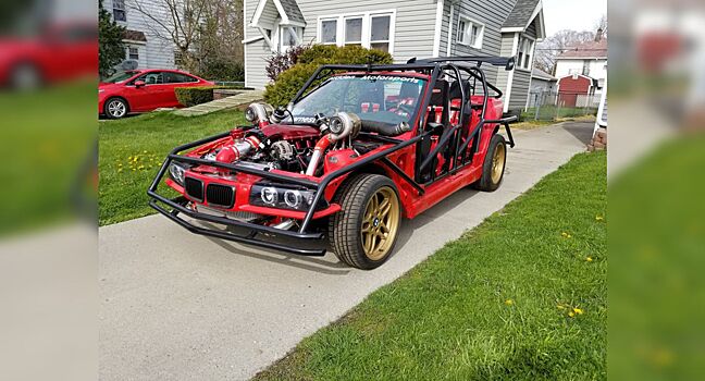 Этот BMW 3-серии лишился кузова, зато получил 1000-сильный LS V8