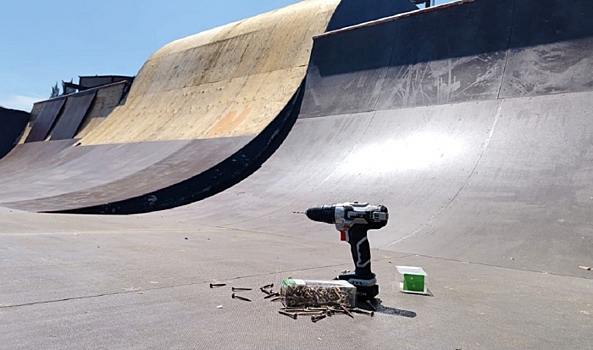 В волгоградском ЦПКиО начался ремонт крупнейшего скейт-парка