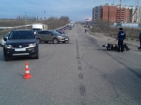 На Восточной окружной в Рязани пострадал мотоциклист