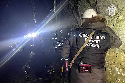 Работа следователей на месте обрушения рудника в Приамурье попала на видео