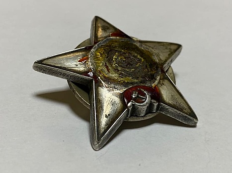 В поселке Янтарный местный житель во время земляных работ около дома выкопал орден «Красной звезды»