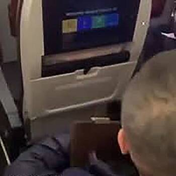 Пассажир самолета ударил попутчика по лицу за кражу сумки и попал на видео