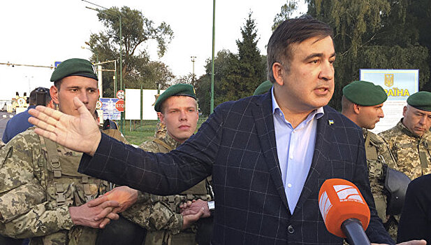 Сторонники Саакашвили прорвали оцепление на границе