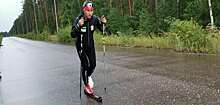 Лыжник из Удмуртии пробежал гонку на одной ноге