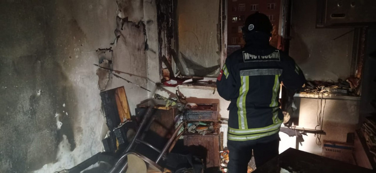 В Екатеринбурге во время пожара погиб пенсионер