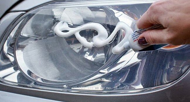 Возвращаем прозрачность фарам и стеклам