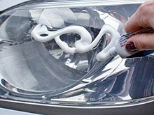 Возвращаем прозрачность фарам и стеклам