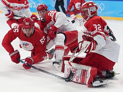 Российские хоккеисты взяли верх над Данией в четвертьфинале на Олимпиаде