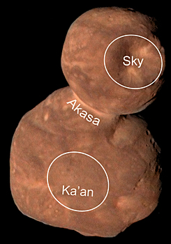 Астрономы дали имена объектам на Аррокоте