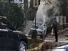 В Калининграде мужчина поджег полицейскую машину прямо возле здания МВД