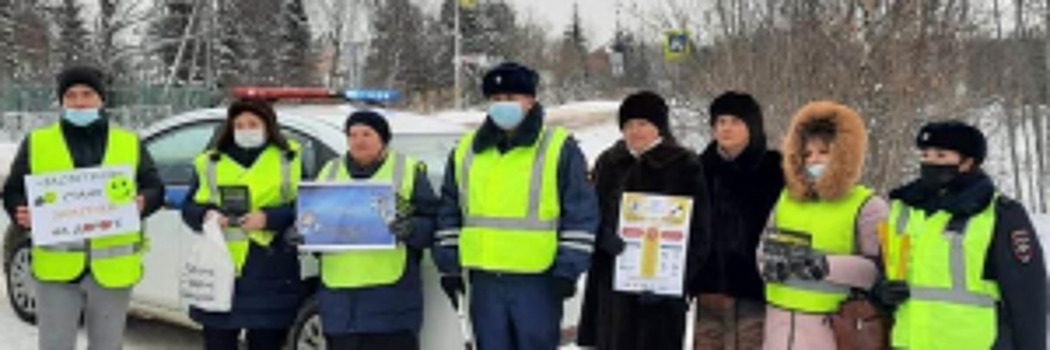 В Подмосковье автоинспекторы и родители контролируют безопасность детей в период аномальных морозов