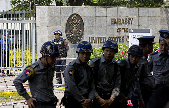 СМИ сообщили о взрыве в посольстве США в Мьянме