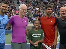 Джокович и Макинрой обыграли Алькараса и Агасси в выставочном матче на US Open