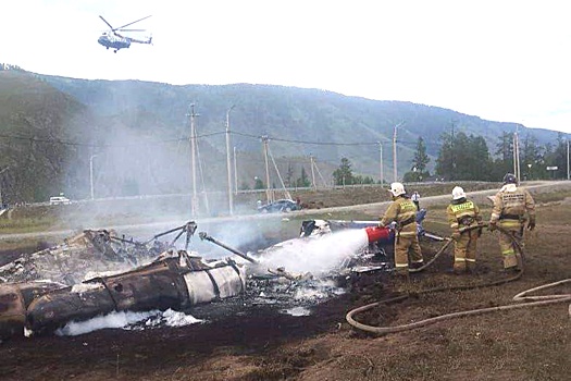 На Алтае возбудили уголовное дело по факту крушения вертолета Ми-8