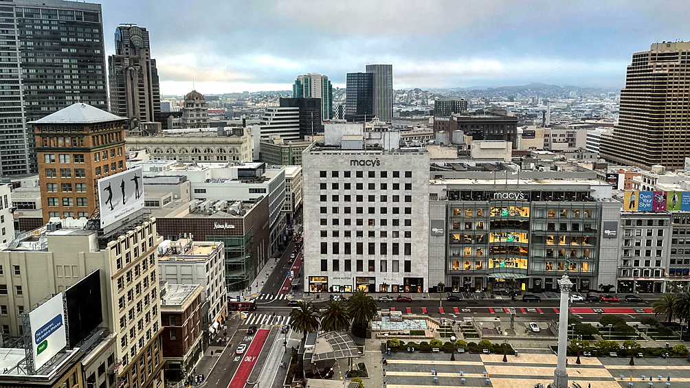Вид на центральную часть города Сан-Франциско