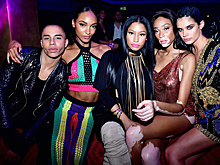 Ники Минаж, Кендалл Дженнер, Джиджи Хадид и Зейн Малик, Винни Харлоу и другие звезды на показе и afterparty Balmain