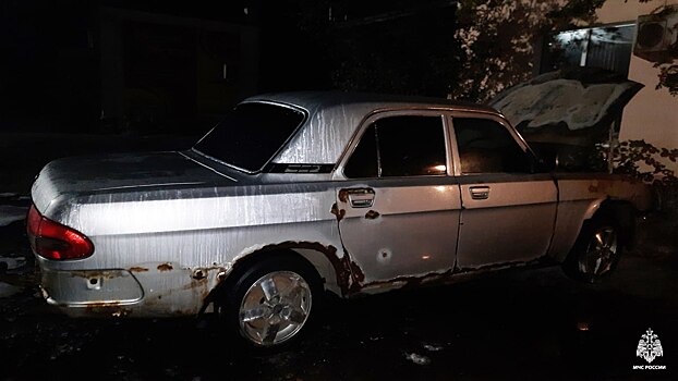 Автомобиль горел на улице Ветошкина в Вологде