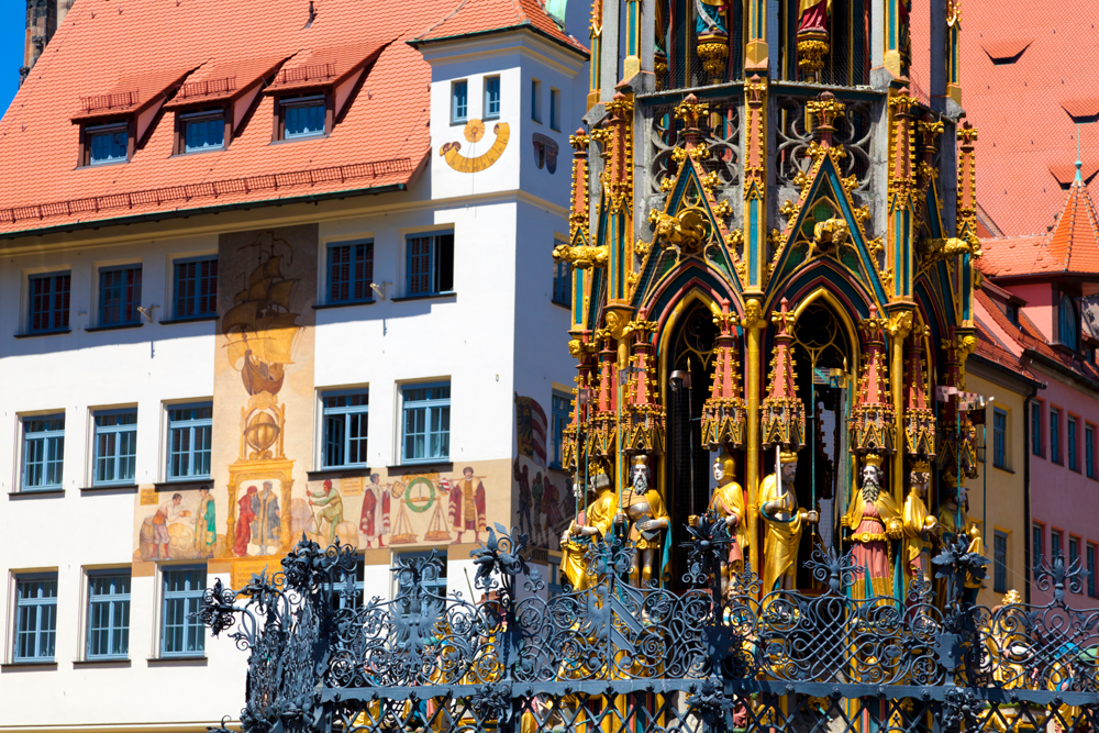 Прекрасный Фонтан, Нюрнберг, Германия, Европа