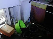 В Железногорске в квартире на улице Ленина загорелась кухня