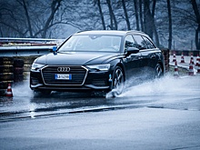 Audi испытала систему антиаквапланирования