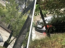 В Новосибирске затопило участок под Димитровским мостом
