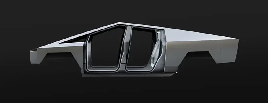 Опубликована фотография кузова Tesla Cybertrack перед производством в Техасе