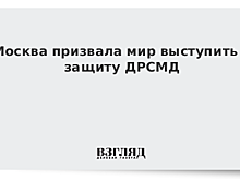 Москва призвала мир выступить в защиту ДРСМД