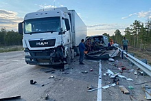 В ДТП на федеральной трассе в Якутии пострадали пять человек