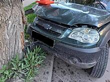 Под Самарой женщина на "Ниве" врезалась в дерево, пострадал ребенок