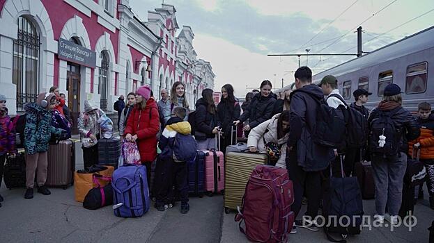 Белгородские школьники прибыли сегодня в Вологду