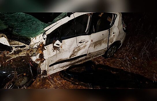 Два пассажира погибли: на Южном Урале иномарка улетела в кювет