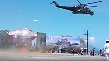 Российский «летающий танк» напугал зрителей парада