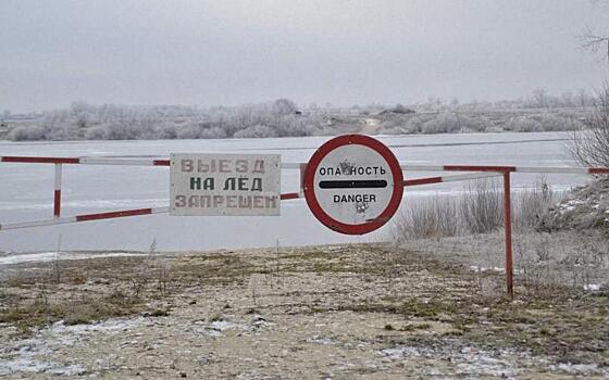 В Рязанской области из-за морозов перекрыли паромную переправу через Оку