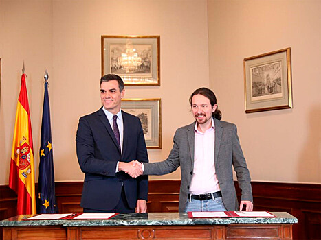И.о. премьера Испании и глава "Подемос" подписали соглашение по формированию кабмина