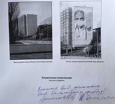 На здании библиотеки им. Чехова появится граффити, посвящённое медикам