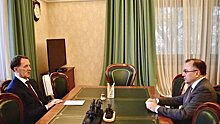 Алексей Гордеев провел рабочую встречу с генеральным директором Агентства по страхованию вкладов Андреем Мельниковым
