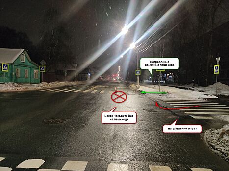 31-летнюю девушку сбили на переходе в Костроме