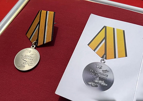 На Краснолиманском направлении российские военнослужащие были награждены медалями «За боевые отличия»