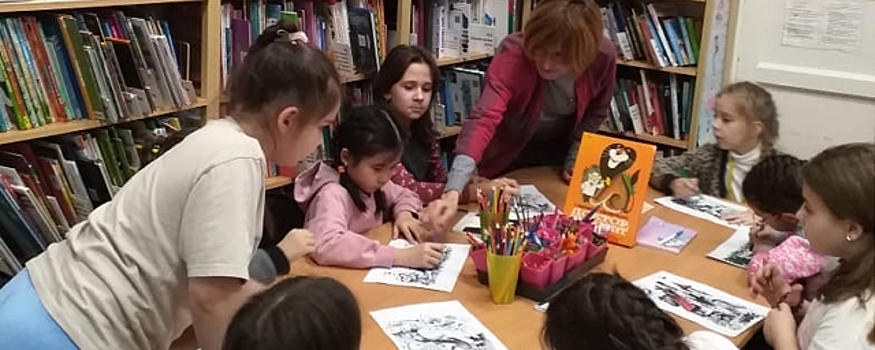 В Клинской детской библиотеке провели очередную беседу об искусстве