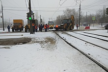 В Дзержинском районе Волгограда закрыли дорогу для трамваев и машин