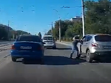Конфликт водителей в Заводском районе Саратова попал на видео