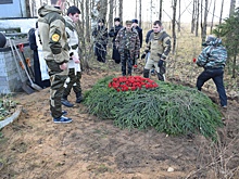 Церемония захоронения бойцов Красной армии прошла в Гатчинском районе