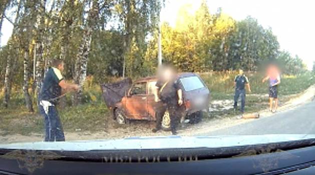 Во Владимирской области полицейские задержали водителя, напавшего на них с ножом