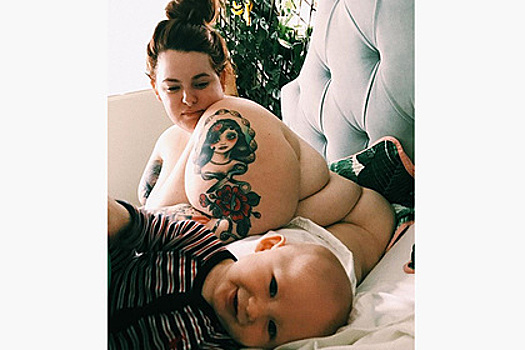 Самая тучная модель показала обнаженное фото с ребенком и вызвала жалость в сети